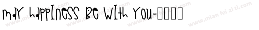 May happiness be with you字体转换